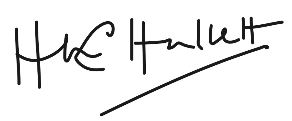 哈利特男爵夫人的签名