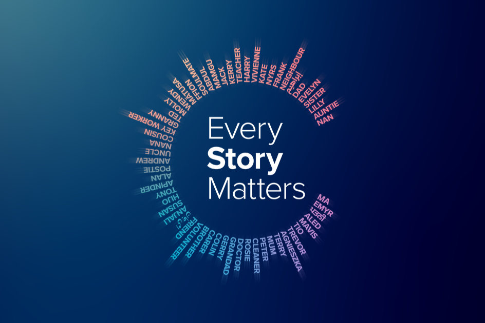 Logo „Każda historia ma znaczenie”.