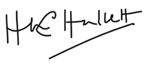 The Rt Hon the Baroness Hallett DBE کے دستخط