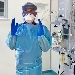 Medical staff in an operating room