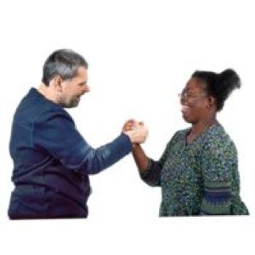 two people shaking hands