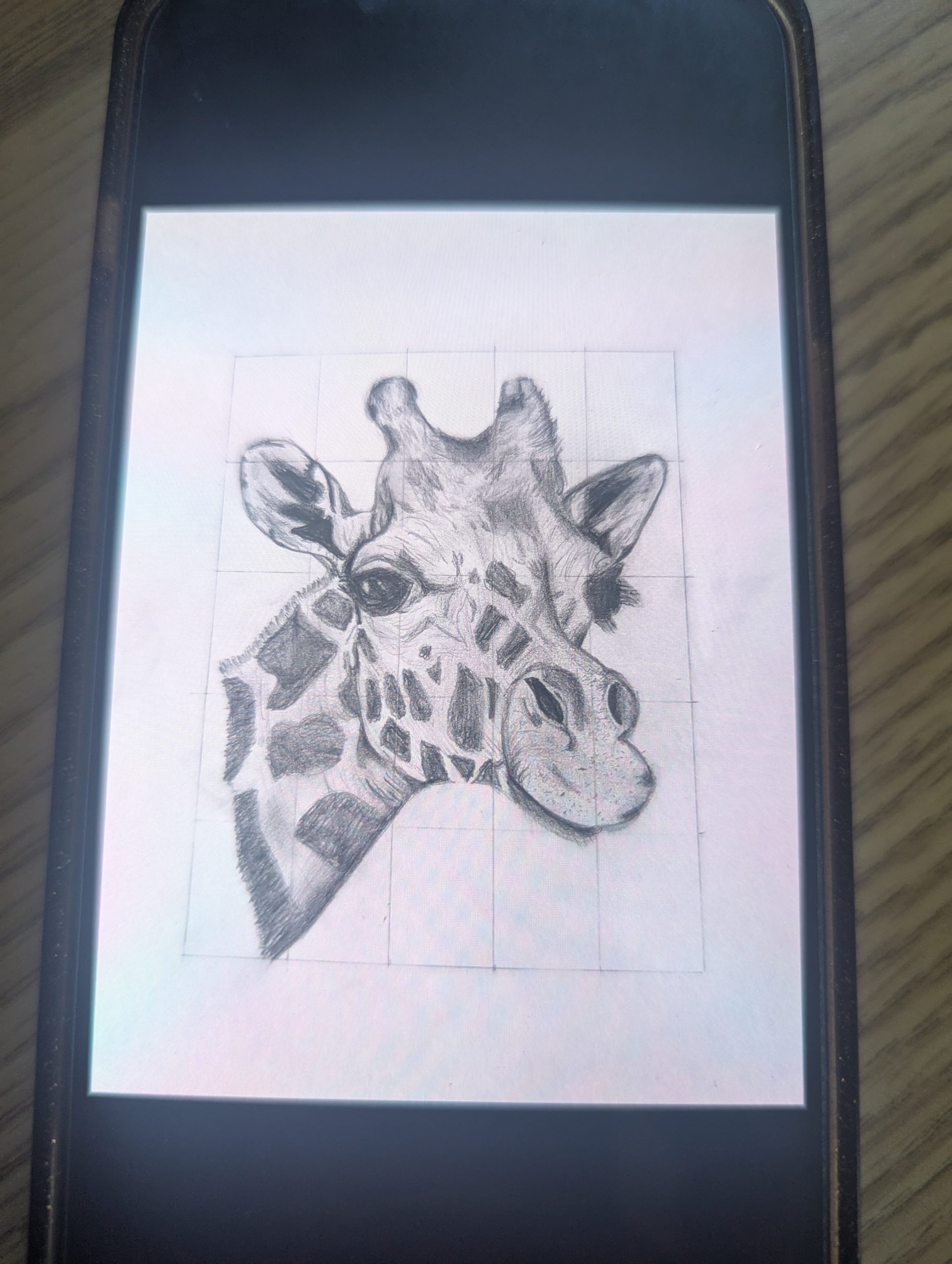 Image of a drawing of a Giraffe