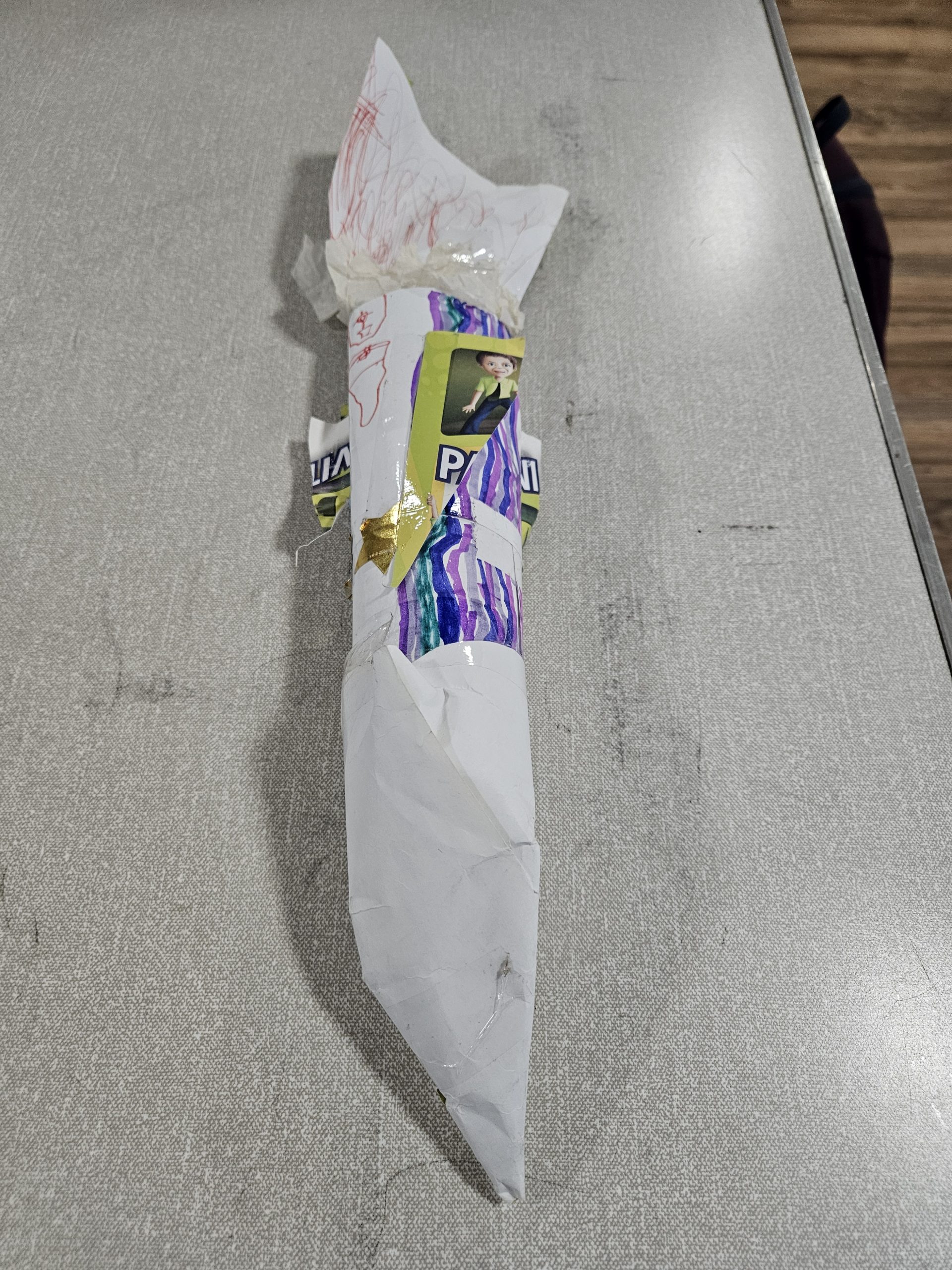 Image of a paper rocket