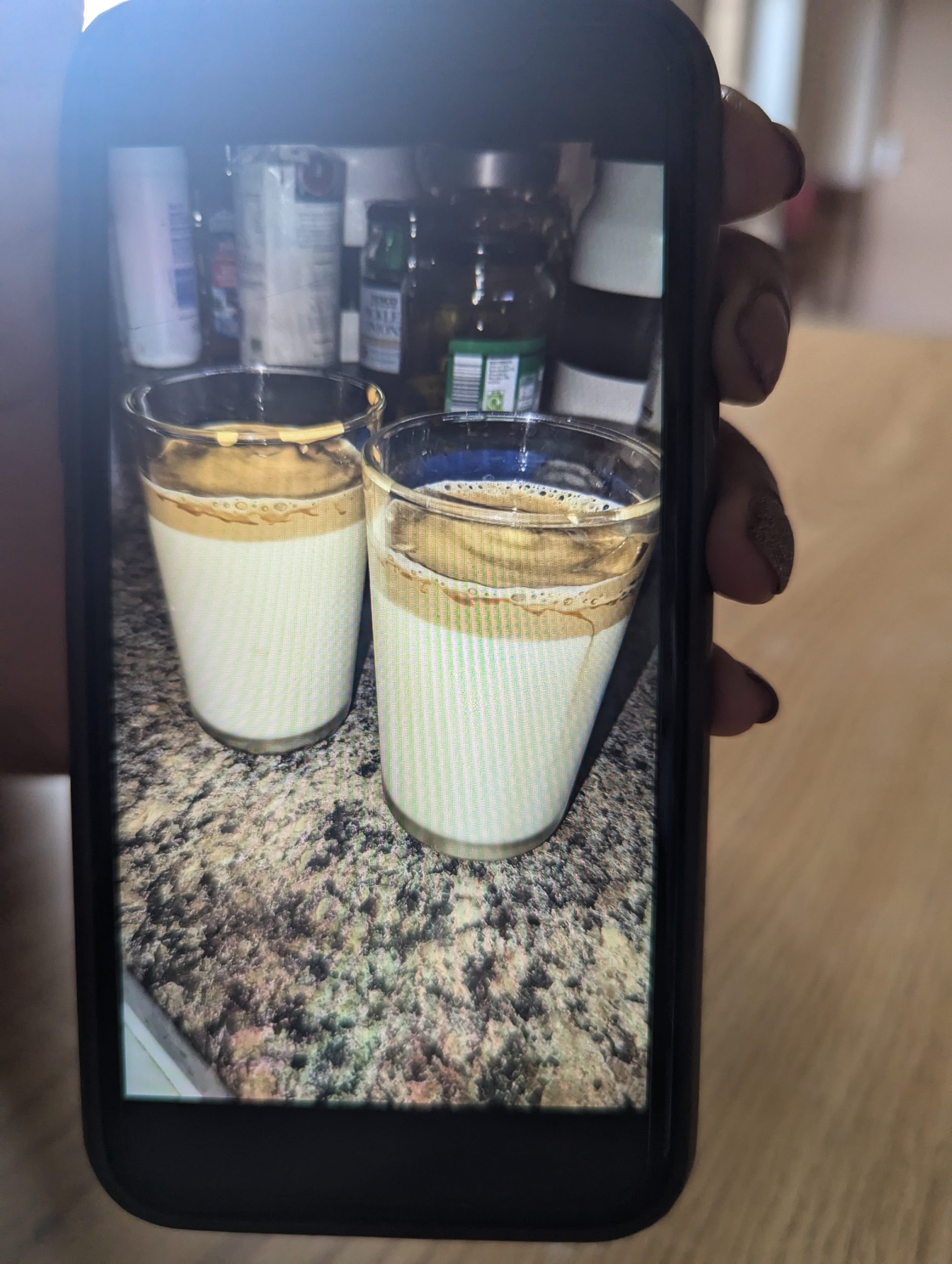 Image of 2 glasses of whipped coffee