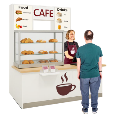 Picture of customer at cafe shop