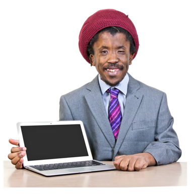 picture of a business owner with a laptop