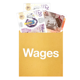 a picture of a wage packet